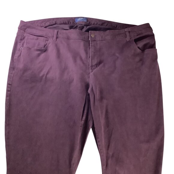 Old Navy Rockstar Mid-Rise Pants Womens Size 28 Plus Reg Purple Stretchy Skinny - Picture 6 of 16